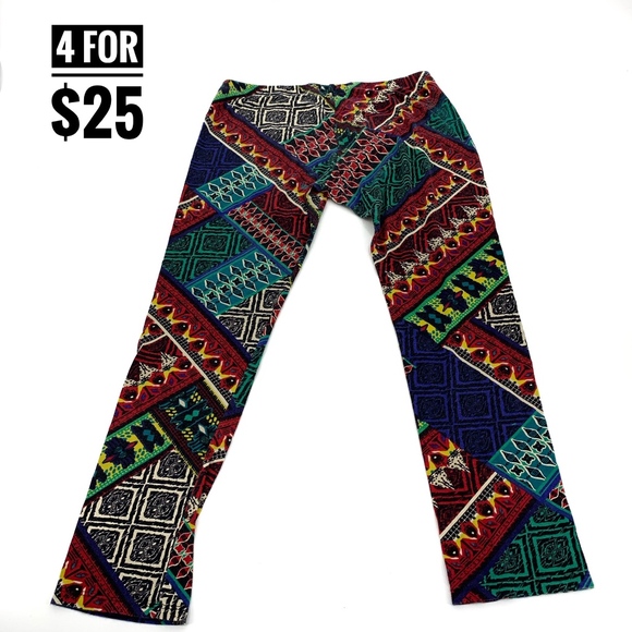 4 for $25 SALE!!!! Tribal Print Leggings - Picture 3 of 5